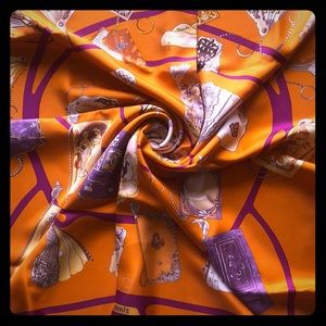 Hermès Carre Foulard/Carnet de Bals by Caty Latham